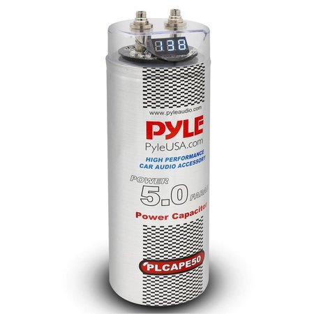 PYLE 5.0 Farad Digital Power Capacitor PLCAPE50